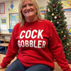 Pic #7 Joanne Tanner a Real Teacher Enjoying Christmas in the Classroom