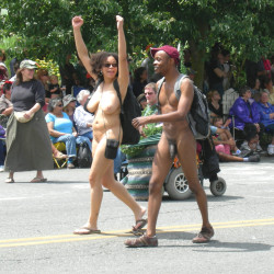 Pic #3 Black Couple At Fremont Solstice Parade