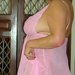 Pic #4 Pink babydoll tease