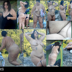 Pic #5 Super Fat BBW Beach Voyeur