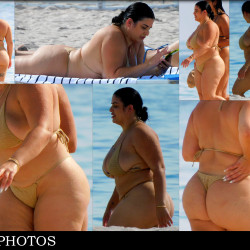 Excellent BBW Beach Candid